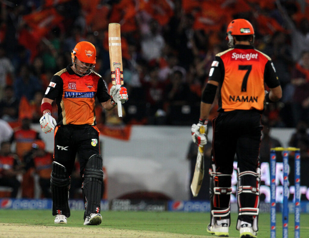David Warner of the Sunrisers Hyderabad