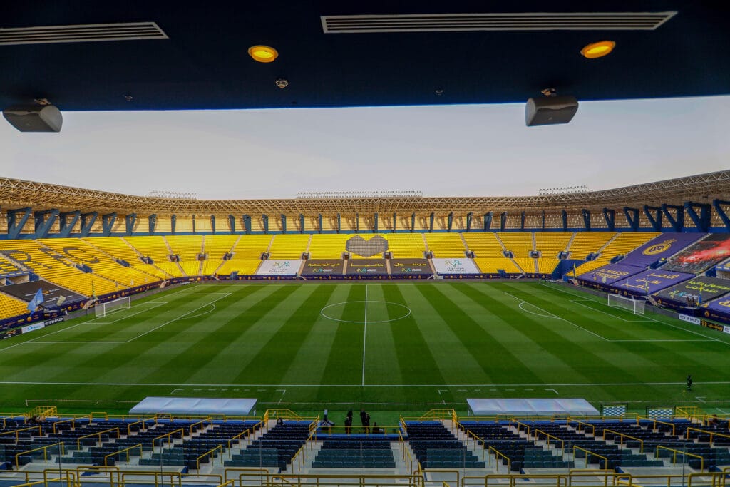 Inside King Saud University Stadium