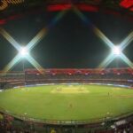 The Chinnaswamy Stadium during RCB vs RR in IPL 2025